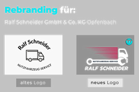 logo website rebranding Ralf Schneider GmbH &amp; Co. KG Opfenbach